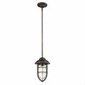 Homeroots 12 x 7.5 x 7.5 in. Dylan 1-Light Oil-Rubbed Bronze Convertible Mini-Pendant 397959